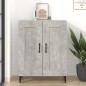 Credenza Grigio Cemento 69,5x34x90 cm in Legno Multistrato Credenza Grigio Cemento 69,5x34x90 cm in Legno Multistrato