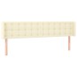 vidaXL Testiera a LED Crema 203x16x78/88 cm in Similpelle vidaXL Testiera a LED Crema 203x16x78/88 cm in Similpelle