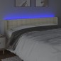 vidaXL Testiera a LED Crema 203x16x78/88 cm in Similpelle vidaXL Testiera a LED Crema 203x16x78/88 cm in Similpelle