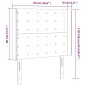 vidaXL Testiera a LED Marrone 93x16x118/128 cm in Similpelle vidaXL Testiera a LED Marrone 93x16x118/128 cm in Similpelle