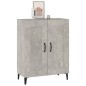 Credenza Grigio Cemento 69,5x34x90 cm in Legno Multistrato Credenza Grigio Cemento 69,5x34x90 cm in Legno Multistrato