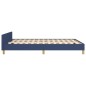 vidaXL Giroletto con Testiera Blu 140x190 cm in Tessuto vidaXL Giroletto con Testiera Blu 140x190 cm in Tessuto