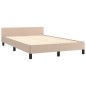 vidaXL Giroletto con Testiera Cappuccino 120x200 cm in Similpelle vidaXL Giroletto con Testiera Cappuccino 120x200 cm in Similpelle