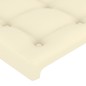 vidaXL Giroletto con Testiera Crema 90x190 cm in Similpelle vidaXL Giroletto con Testiera Crema 90x190 cm in Similpelle