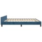 vidaXL Giroletto con Testiera Blu Scuro 180x200 cm in Velluto vidaXL Giroletto con Testiera Blu Scuro 180x200 cm in Velluto