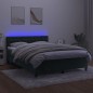 vidaXL Letto a Molle con Materasso e LED Verde Scuro 140x200cm Velluto vidaXL Letto a Molle con Materasso e LED Verde Scuro 140x200cm Velluto