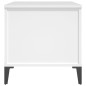 Tavolino da Salotto Bianco 90x44,5x45 cm in Legno Multistrato