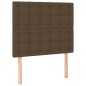 vidaXL Giroletto a Molle con Materasso Marrone Scuro 120x200cm Tessuto
