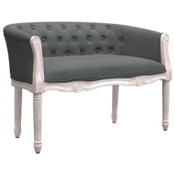 Panca Grigio Scuro 98x56x69 cm in Tessuto