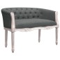 Panca Grigio Scuro 98x56x69 cm in Tessuto Panca Grigio Scuro 98x56x69 cm in Tessuto