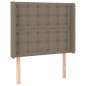 vidaXL Letto a Molle con Materasso e LED Tortora 80x200 cm in Tessuto vidaXL Letto a Molle con Materasso e LED Tortora 80x200 cm in Tessuto