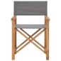 vidaXL Sedie da Regista Pieghevoli 2 pz in Massello di Teak Grigio vidaXL Sedie da Regista Pieghevoli 2 pz in Massello di Teak Grigio