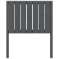 Testiera Letto Grigia 80,5x4x100 cm in Legno Massello di Pino