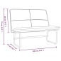 Panca Crema 100x75x76 cm in Similpelle