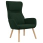 vidaXL Poltrona Relax Verde Scuro in Velluto vidaXL Poltrona Relax Verde Scuro in Velluto