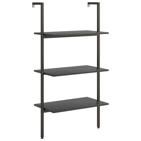 vidaXL Scaffale Pendente a 3 Livelli Nero 64x35x120,5 cm