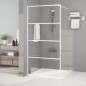 vidaXL Parete Doccia Walk in Bianca 100x195 cm Vetro Trasparente ESG vidaXL Parete Doccia Walk in Bianca 100x195 cm Vetro Trasparente ESG