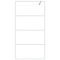 vidaXL Parete Doccia Walk in Bianca 100x195 cm Vetro Trasparente ESG vidaXL Parete Doccia Walk in Bianca 100x195 cm Vetro Trasparente ESG