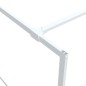 vidaXL Parete Doccia Walk in Bianca 100x195 cm Vetro Trasparente ESG vidaXL Parete Doccia Walk in Bianca 100x195 cm Vetro Trasparente ESG