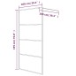 vidaXL Parete Doccia Walk in Bianca 100x195 cm Vetro Trasparente ESG vidaXL Parete Doccia Walk in Bianca 100x195 cm Vetro Trasparente ESG