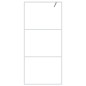 vidaXL Parete Doccia Walk in Bianca 90x195 cm Vetro Trasparente ESG vidaXL Parete Doccia Walk in Bianca 90x195 cm Vetro Trasparente ESG