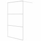 vidaXL Parete Doccia Walk in Bianca 115x195 cm Vetro Trasparente ESG vidaXL Parete Doccia Walk in Bianca 115x195 cm Vetro Trasparente ESG
