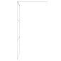 vidaXL Parete Doccia Walk in Bianca 115x195 cm Vetro Trasparente ESG vidaXL Parete Doccia Walk in Bianca 115x195 cm Vetro Trasparente ESG
