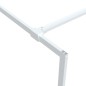 vidaXL Parete Doccia Walk in Bianca 115x195 cm Vetro Trasparente ESG vidaXL Parete Doccia Walk in Bianca 115x195 cm Vetro Trasparente ESG