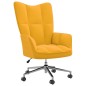 vidaXL Poltrona Relax Giallo Senape in Velluto vidaXL Poltrona Relax Giallo Senape in Velluto