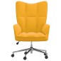 vidaXL Poltrona Relax Giallo Senape in Velluto vidaXL Poltrona Relax Giallo Senape in Velluto