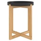 Tavolino Nero 41x41x48,5cm Legno Multistrato e Massello di Pino