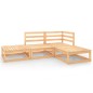 vidaXL Set Divani da Giardino 4 pz in Legno Massello di Pino vidaXL Set Divani da Giardino 4 pz in Legno Massello di Pino