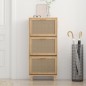Scarpiera Marrone 52x25x115 Legno Multistrato e Rattan Naturale Scarpiera Marrone 52x25x115 Legno Multistrato e Rattan Naturale