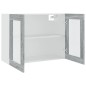 vidaXL Mobile Pensile Vetro Grigio Sonoma 80x31x60cm Legno Multistrato