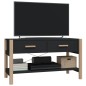 Mobile Porta TV Nero 82x38x45 cm in Legno Multistrato Mobile Porta TV Nero 82x38x45 cm in Legno Multistrato
