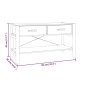 Mobile Porta TV Nero 82x38x45 cm in Legno Multistrato Mobile Porta TV Nero 82x38x45 cm in Legno Multistrato