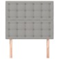 vidaXL Testiera 2 pz Grigio Chiaro 80x5x78/88 cm in Tessuto vidaXL Testiera 2 pz Grigio Chiaro 80x5x78/88 cm in Tessuto