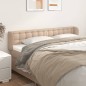 vidaXL Testiera ad Orecchio Cappuccino 203x23x78/88 cm in Similpelle