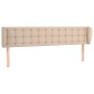 vidaXL Testiera ad Orecchio Cappuccino 203x23x78/88 cm in Similpelle