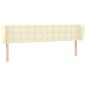 vidaXL Testiera ad Orecchio Crema 183x23x78/88 cm in Similpelle vidaXL Testiera ad Orecchio Crema 183x23x78/88 cm in Similpelle