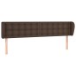 vidaXL Testiera ad Orecchio Marrone 203x23x78/88 cm in Similpelle vidaXL Testiera ad Orecchio Marrone 203x23x78/88 cm in Similpelle