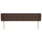 vidaXL Testiera ad Orecchio Marrone 203x23x78/88 cm in Similpelle vidaXL Testiera ad Orecchio Marrone 203x23x78/88 cm in Similpelle