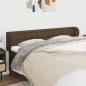 vidaXL Testiera ad Orecchio Marrone Scuro 203x23x78/88 cm in Tessuto vidaXL Testiera ad Orecchio Marrone Scuro 203x23x78/88 cm in Tessuto