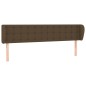 vidaXL Testiera ad Orecchio Marrone Scuro 203x23x78/88 cm in Tessuto vidaXL Testiera ad Orecchio Marrone Scuro 203x23x78/88 cm in Tessuto