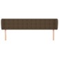 vidaXL Testiera ad Orecchio Marrone Scuro 203x23x78/88 cm in Tessuto vidaXL Testiera ad Orecchio Marrone Scuro 203x23x78/88 cm in Tessuto