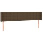 vidaXL Testiera ad Orecchio Marrone Scuro 203x16x78/88 cm in Tessuto vidaXL Testiera ad Orecchio Marrone Scuro 203x16x78/88 cm in Tessuto