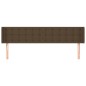 vidaXL Testiera ad Orecchio Marrone Scuro 203x16x78/88 cm in Tessuto vidaXL Testiera ad Orecchio Marrone Scuro 203x16x78/88 cm in Tessuto