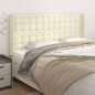 vidaXL Testiera ad Orecchio Crema 203x16x118/128 cm in Similpelle vidaXL Testiera ad Orecchio Crema 203x16x118/128 cm in Similpelle