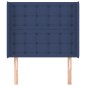vidaXL Testiera ad Orecchio Blu 83x16x118/128 cm in Tessuto vidaXL Testiera ad Orecchio Blu 83x16x118/128 cm in Tessuto