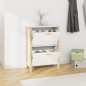 Scarpiera Bianca 57,5x33x80 cm in Legno Multistrato Scarpiera Bianca 57,5x33x80 cm in Legno Multistrato